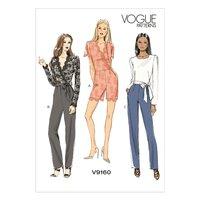 V9160 Vogue Patterns Misses Jumpsuit and Belt 380937