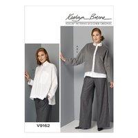 V9162 Vogue Patterns Misses Jacket Shirt and Pants 380940