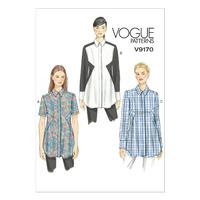 V9170 Vogue Patterns Misses Inset Seam Tunics 380959