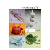 V9179 Vogue Patterns Pin Cushions in Five Styles 380972