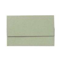 Value Document Wallet Foolscap Green - Pack of 50