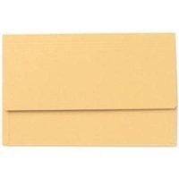 Value Document Wallet Foolscap Yellow - Pack of 50