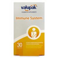 Valupak Vitamins & Supplements Immune System 30 Tablets