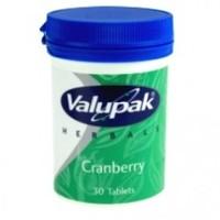 valupak herbals cranberry 2000mg 30 tablets