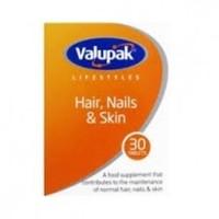 Valupak Hair, Nails & Skin 30 Tablets