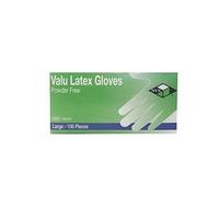 Valu Latex Gloves Powder Free Large