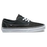 Vans Brigata Skate Shoes - (Washed Canvas) Pirate Black/White