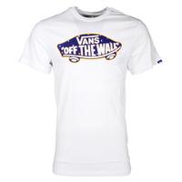 vans otw logo fill t shirt whitenautical flags