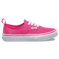 vans authentic elastic skate shoes hot pinktrue white