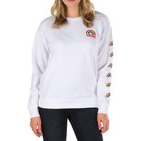 vans smiles womens crewneck white