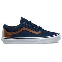 Vans Old Skool Skate Shoes - (C&L) Dress Blues/Material Mix