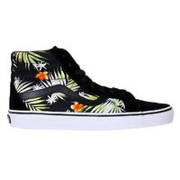 Vans Sk8-Hi Reissue Skate Shoes - (Decay Palms) Dress Blues/Neon Red