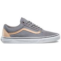 Vans Old Skool Skate Shoes - (Veggie Tan) Frost Grey/True White