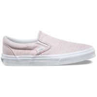 Vans Classic Slip-On Shoes - (Speckle Jersey) Pink/True White