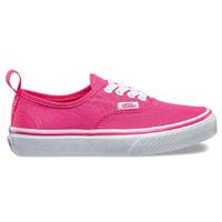 Vans Authentic Elastic Skate Shoes - Hot Pink/True White