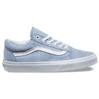 Vans Old Skool Womens Shoes - (Speckle Jersey) Blue/True White