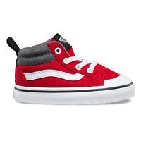 Vans Old Skool Toddler Shoes - (Canvas) Racing Red/Pewter