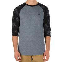 Vans Tonal Palm Raglan T-Shirt - Heather Grey/Tonal Palm