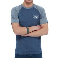 Vans Roll Em Raglan T-Shirt - Heather Navy