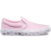 Vans Classic Slip-On Kids Skate Shoes - (Polka Dot) Pink Lady/True White