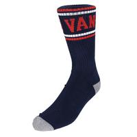 Vans Classic Stripe Crew Socks - Dress Blues/Chilli Pepper