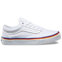 vans old skool shoes rainbow foxing true white