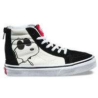 vans x peanuts sk8 hi zip kids shoes joe coolblack