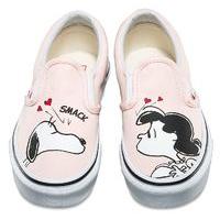 vans x peanuts classic slip on kids shoes smackpearl