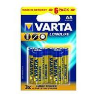 Varta Alkaline Long Life Lr06/ Minion Aa - 6 Pack