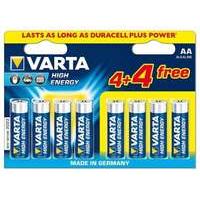 Varta High Energy AA 4 + 4 Free Battery Pack