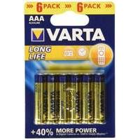 Varta Alkaline Long Life Lr03/mini Minion Aaa - 6 Pack