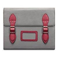 VARSITY Leather Satchel iPad Case in Grey by Covert