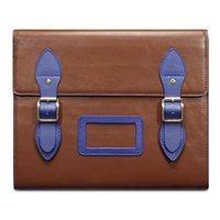 VARSITY Leather Satchel iPad Case in Brown by Covert