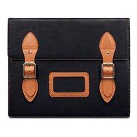 VARSITY Leather Satchel iPad Case in Black by Covert