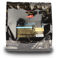 Valrhona Caraibe, 66% dark chocolate chips - Small 1kg bag