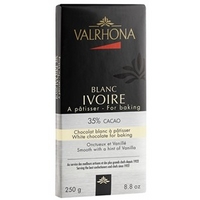 Valrhona Ivoire, white chocolate block