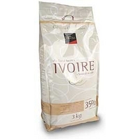 Valrhona Ivoire, white chocolate chips - Small 1kg bag