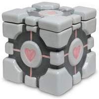 Valve Portal Two Companion Cube Cookie Jar