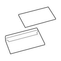 Value DL Envelopes Press Seal Non-Window 90gsm White Pack of 1000 1081