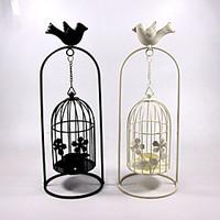Valentine\'S Day Creative Storm Lantern Crafts And Gifts Furnishing Articles Bird Cages Hanging, Wrought Iron Candlestick