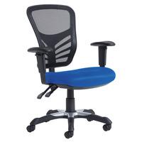 Vantage Mesh Back Operator Chair, Blue Adjustable Arms