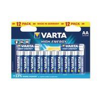 Varta AA High Energy Battery Alkaline Pack of 12 4906121482