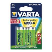 Varta C Rechargeable Accu Battery NiMH 3000 Mah Pack of 2 56714101402