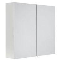 varese white double door mirror cabinet