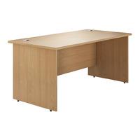 Valoir Rectangular Panel End Leg Desk Beech 1600mm