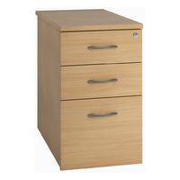 valoir 3 drawer desk high pedestal beech 800mm