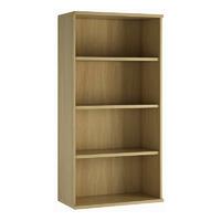 valoir mid 3 shelf bookcase oak