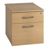 Valoir 2 Drawer Low Mobile Pedestal Beech