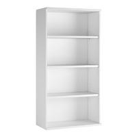 Valoir Mid 3 Shelf Bookcase White