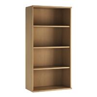 valoir mid 3 shelf bookcase beech